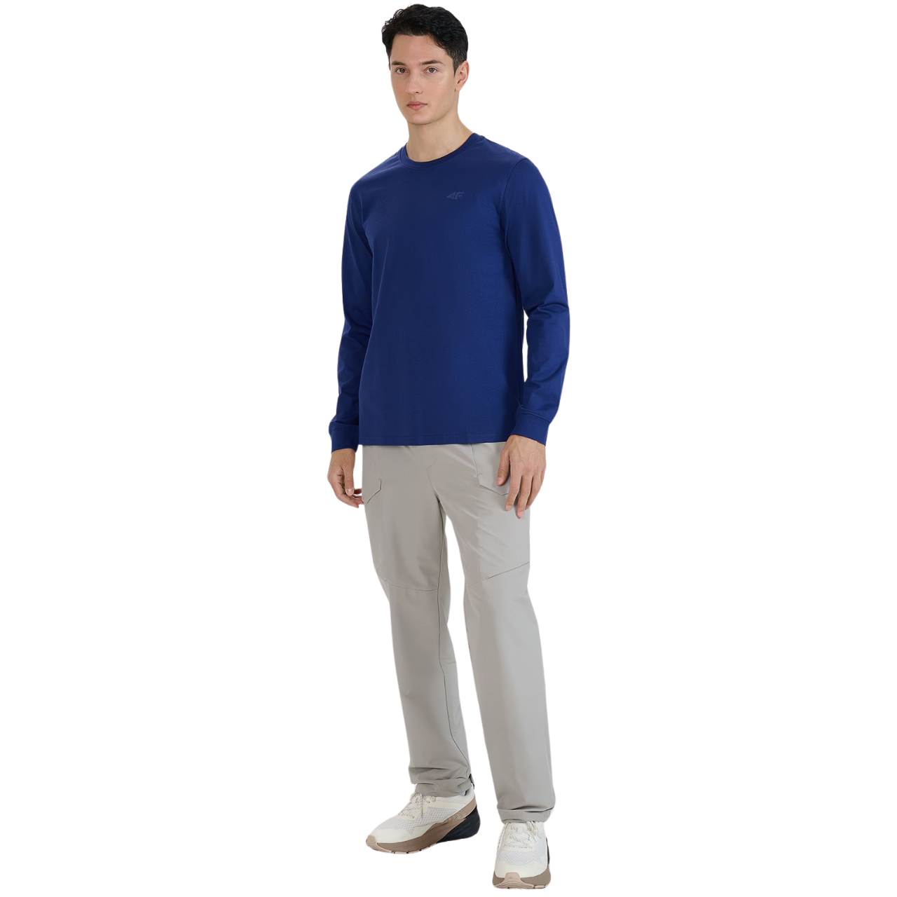 Koszulka męska 4F Longsleeve M432 granatowa – ujęcie 5
