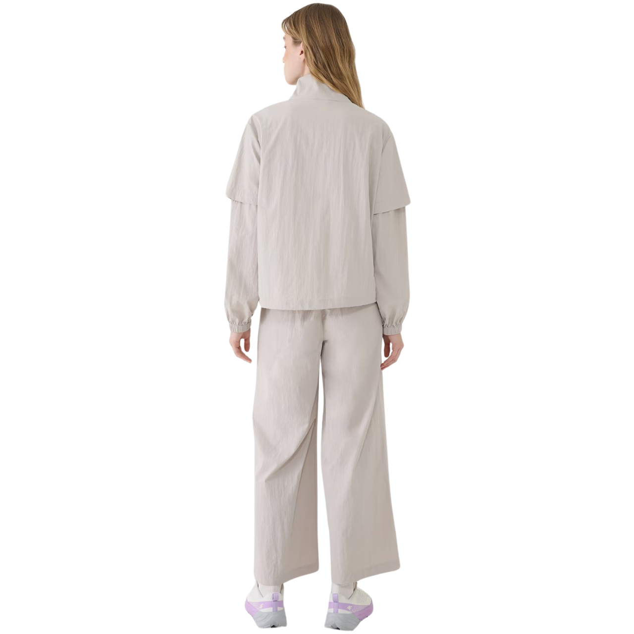 Kurtka damska 4F F190 beżowa 4FWSS25TJACF190 – ujęcie 3