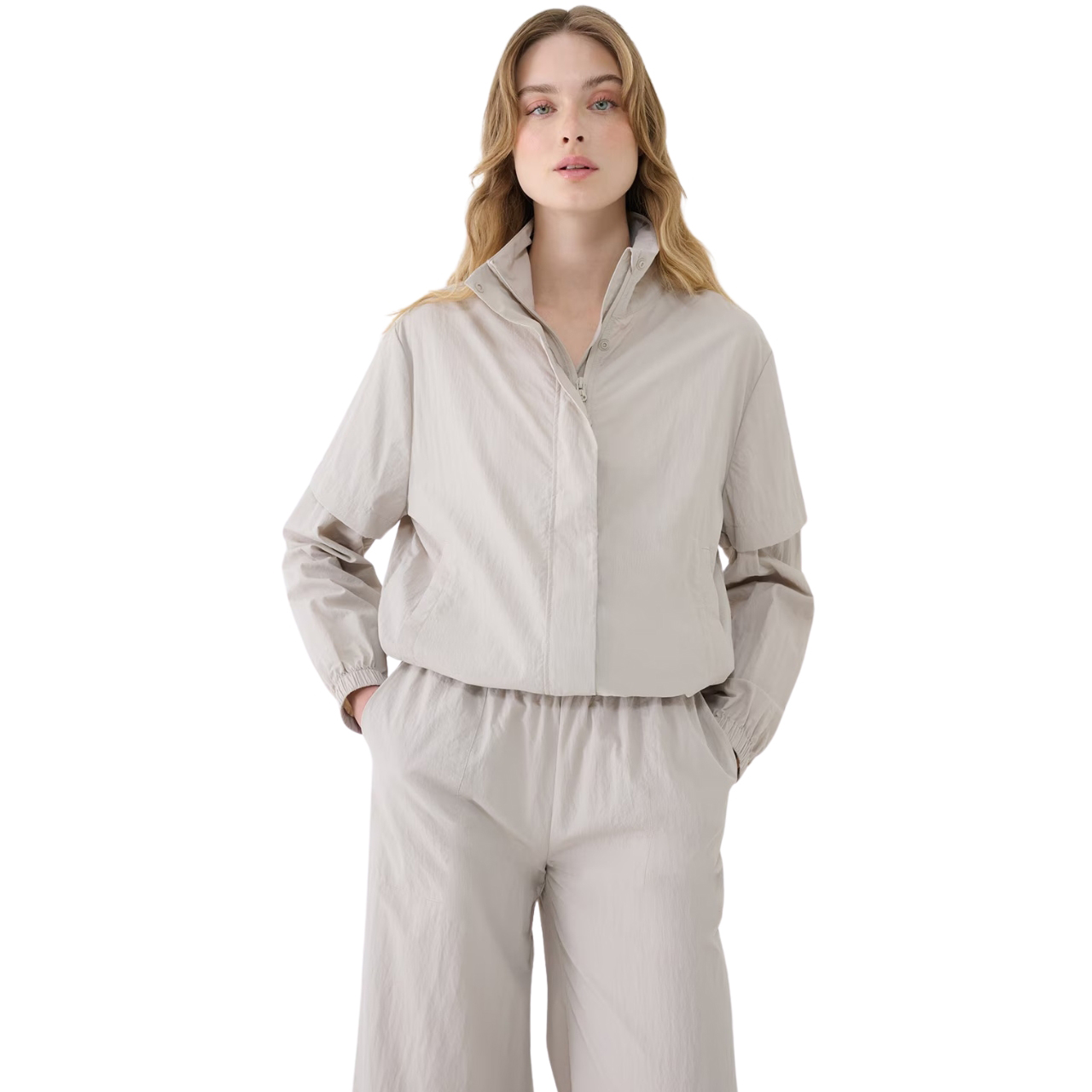 Kurtka damska 4F F190 beżowa 4FWSS25TJACF190 – ujęcie 5