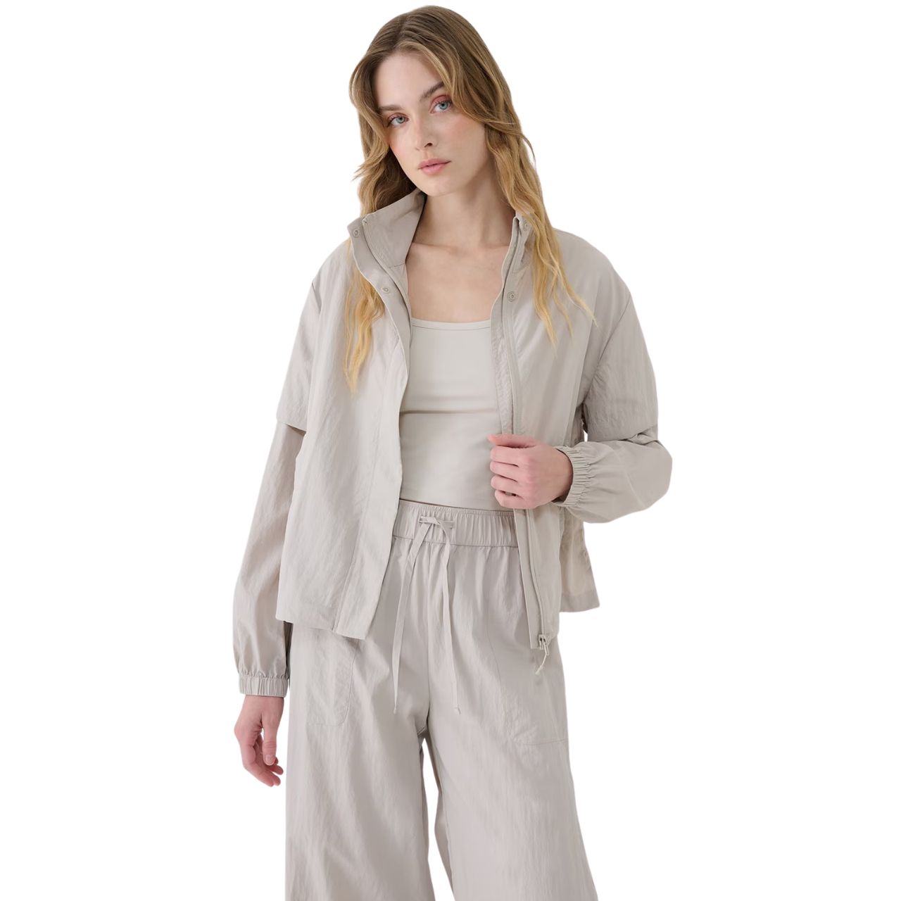 Kurtka damska 4F F190 beżowa 4FWSS25TJACF190 – ujęcie 6