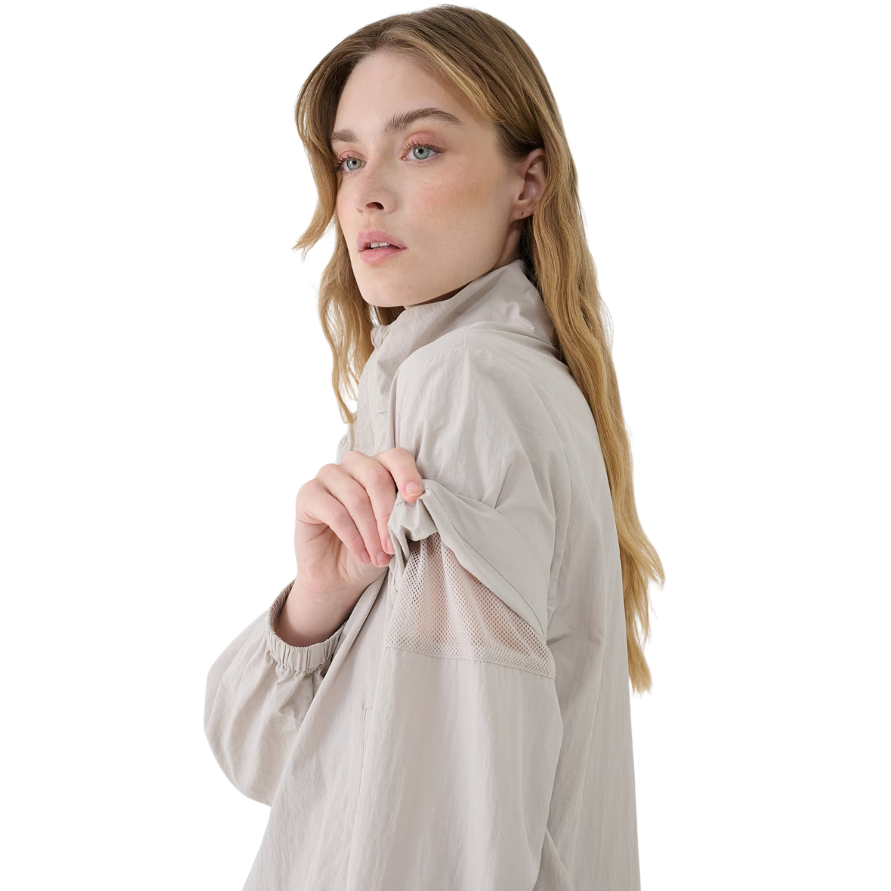 Kurtka damska 4F F190 beżowa 4FWSS25TJACF190 – ujęcie 7