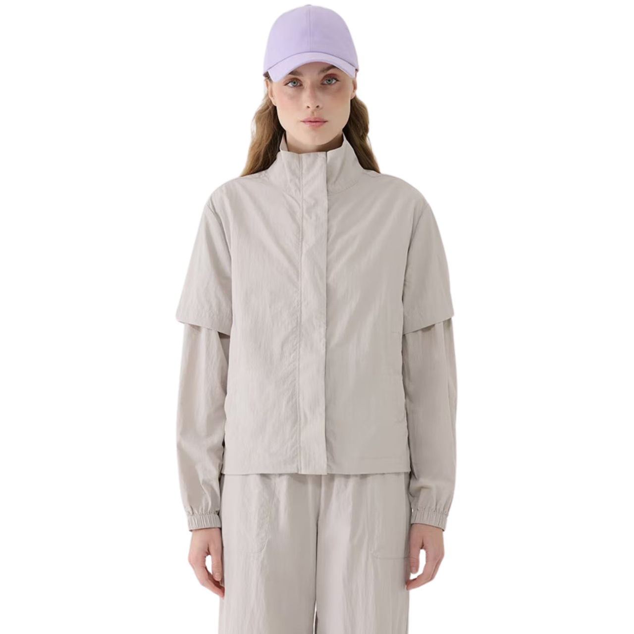 Kurtka damska 4F F190 beżowa 4FWSS25TJACF190