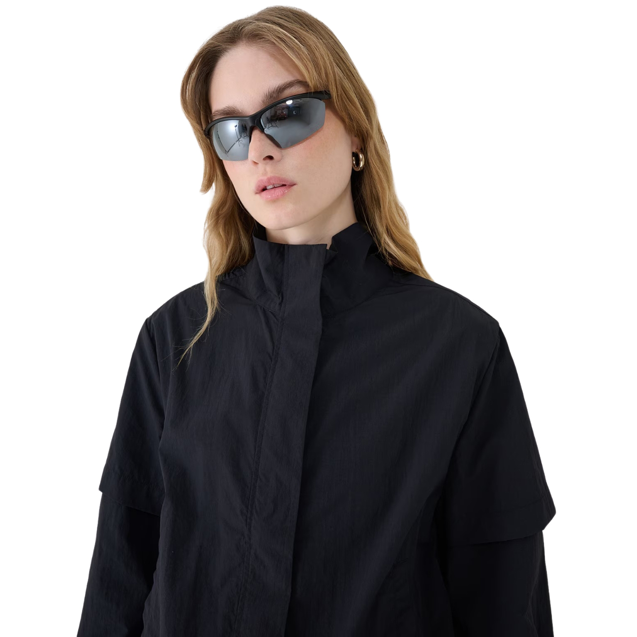 Kurtka damska 4F F190 głęboka czerń 4FWSS25TJACF190 – ujęcie 6