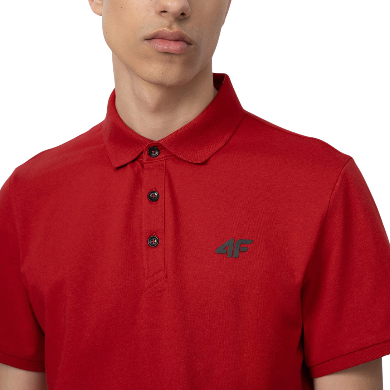 Koszulka męska 4F czerwona H4L22 – ujęcie 5