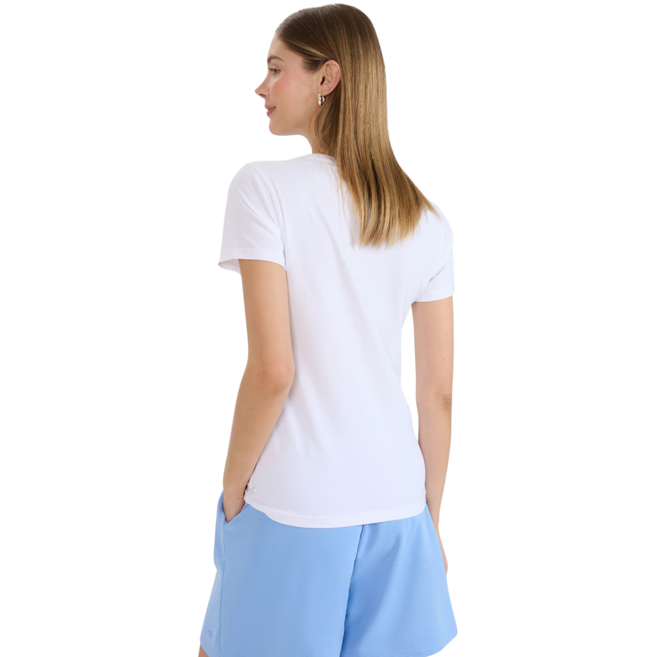 Koszulka damska 4F F2255 biała 4FWMM00TTSHF2255 – ujęcie 3