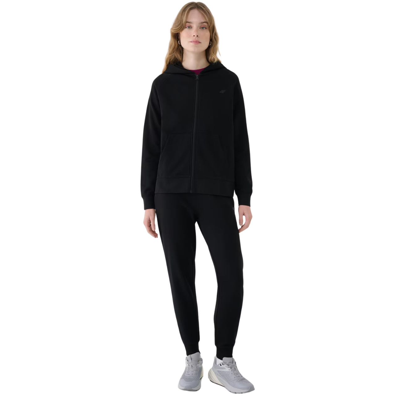 Bluza damska 4F F1763 głęboka czerń 4FWMM00TSWSF1763 – ujęcie 5