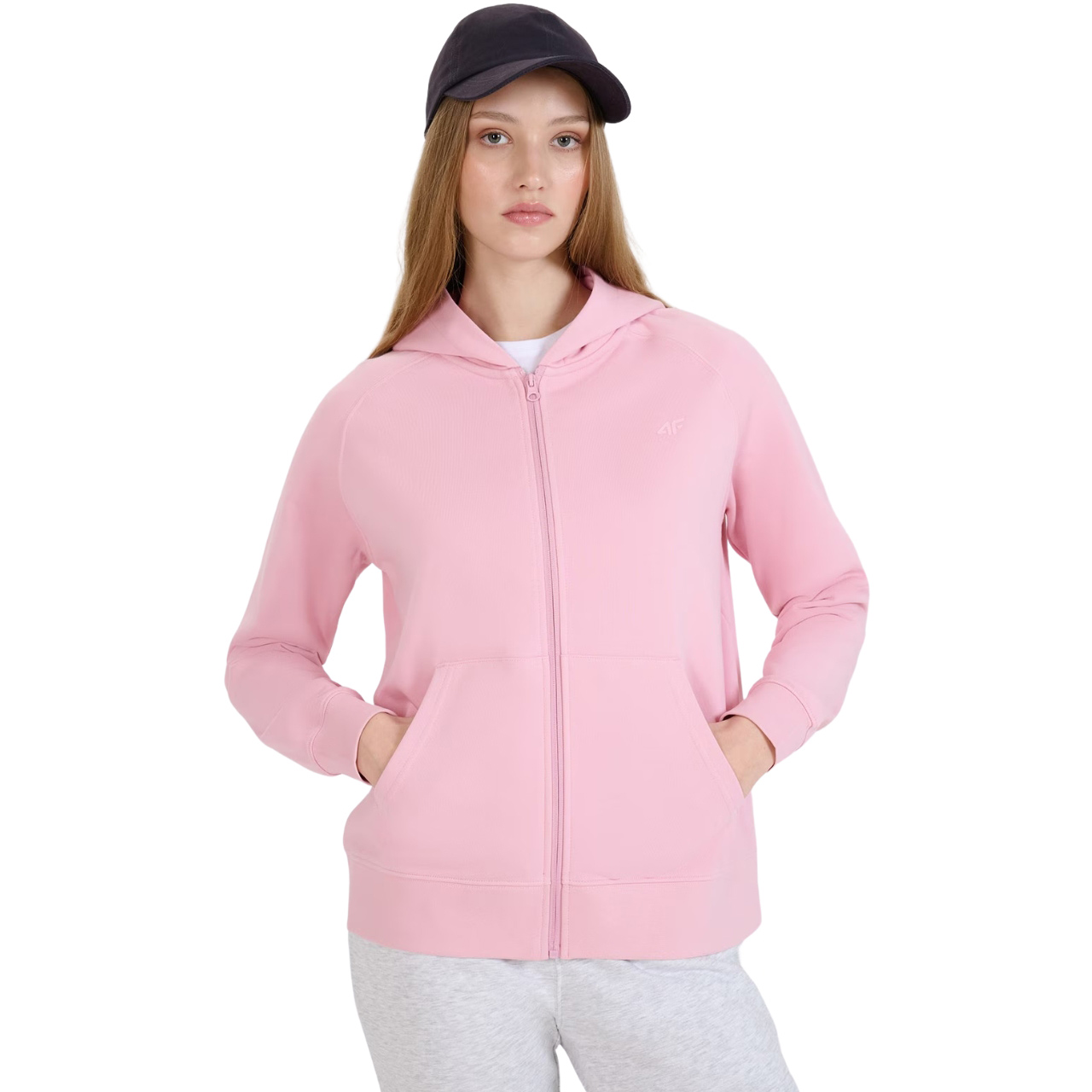 Bluza damska 4F F1763 jasny róż 4FWMM00TSWSF1763