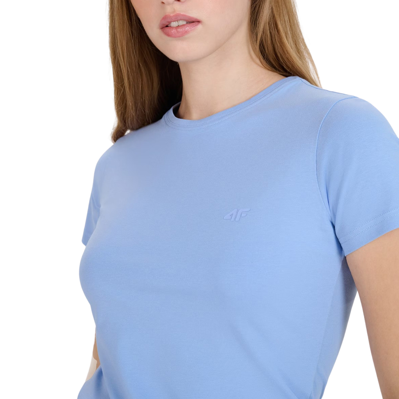 Koszulka damska 4F F2255 niebieska 4FWMM00TTSHF2255 – ujęcie 3