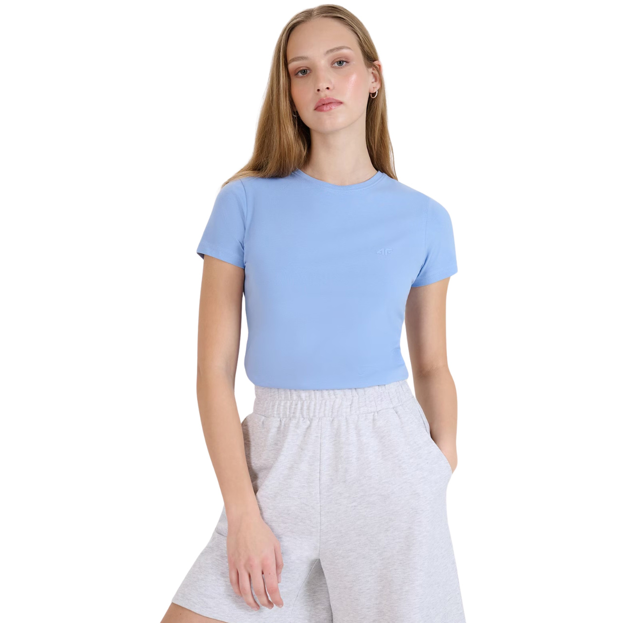 Koszulka damska 4F F2255 niebieska 4FWMM00TTSHF2255