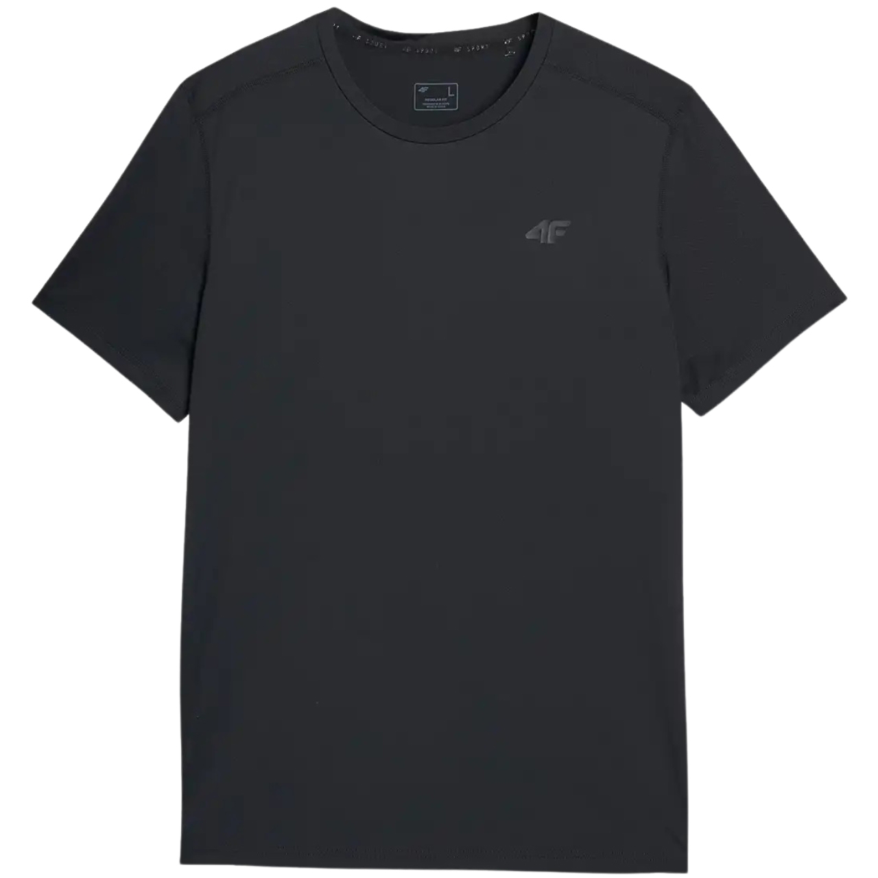 Koszulka męska 4F FNK M1343 głęboka czerń – ujęcie 2