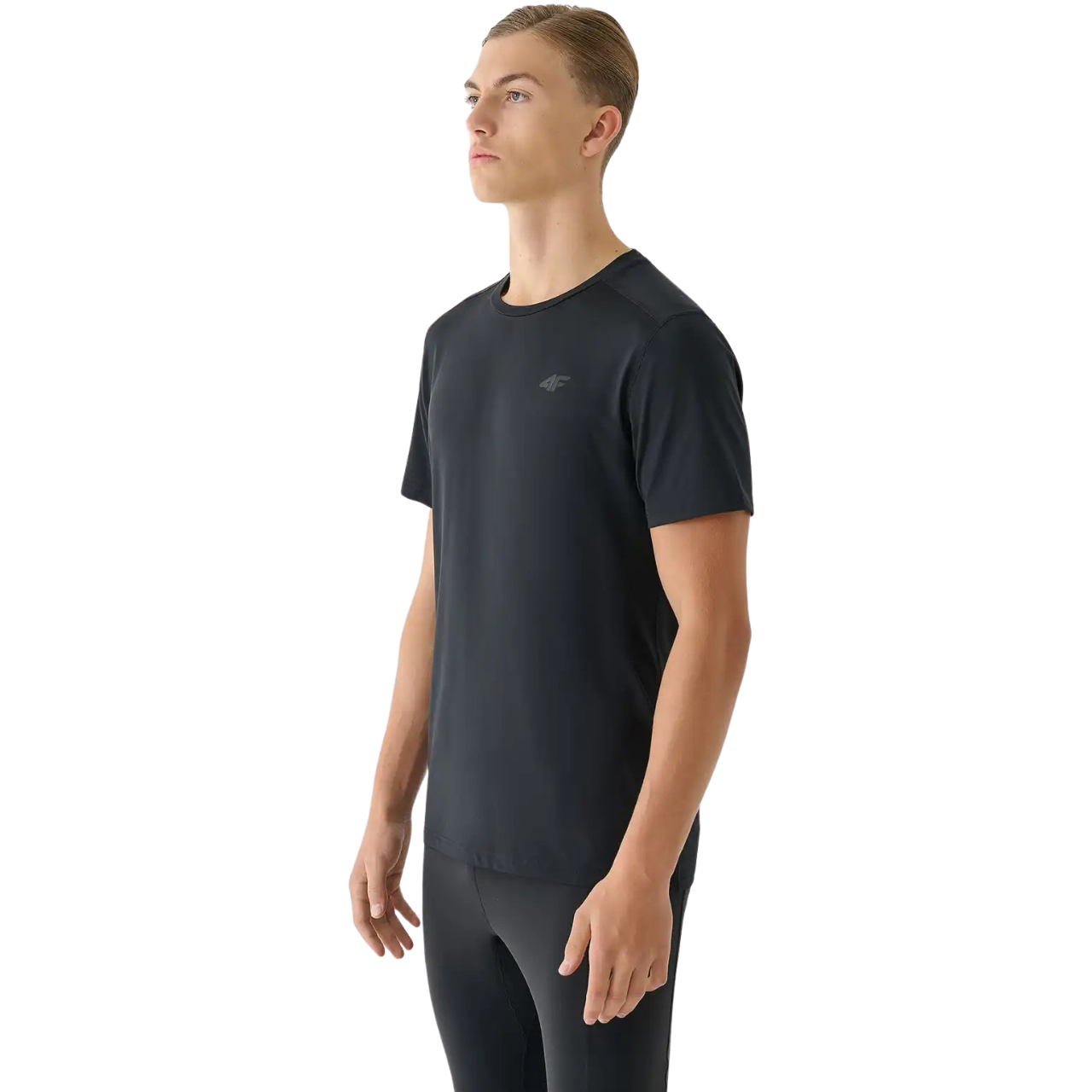 Koszulka męska 4F FNK M1343 głęboka czerń – ujęcie 4