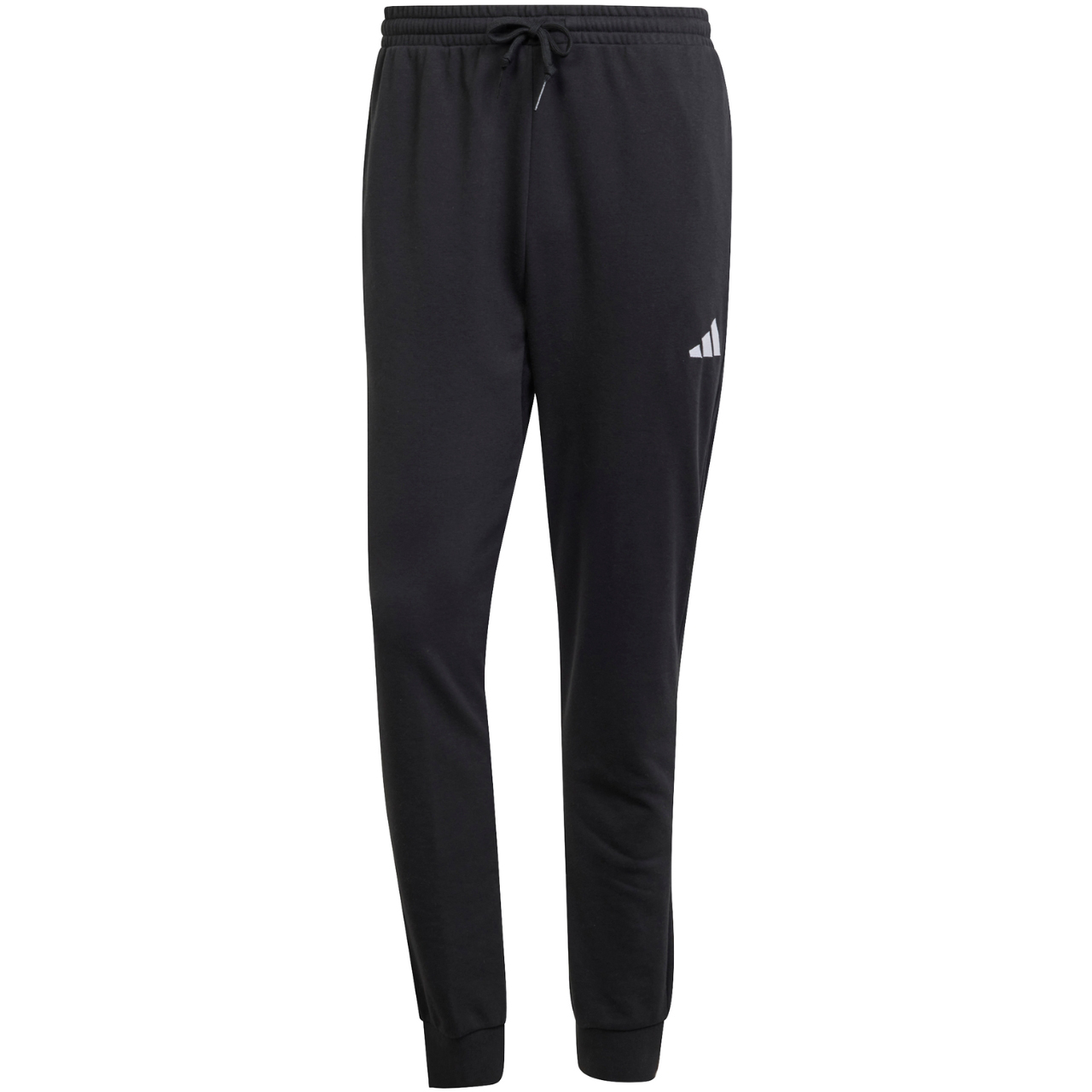 Spodnie męskie adidas Essentials Feel Cozy French Terry czarne – ujęcie 2