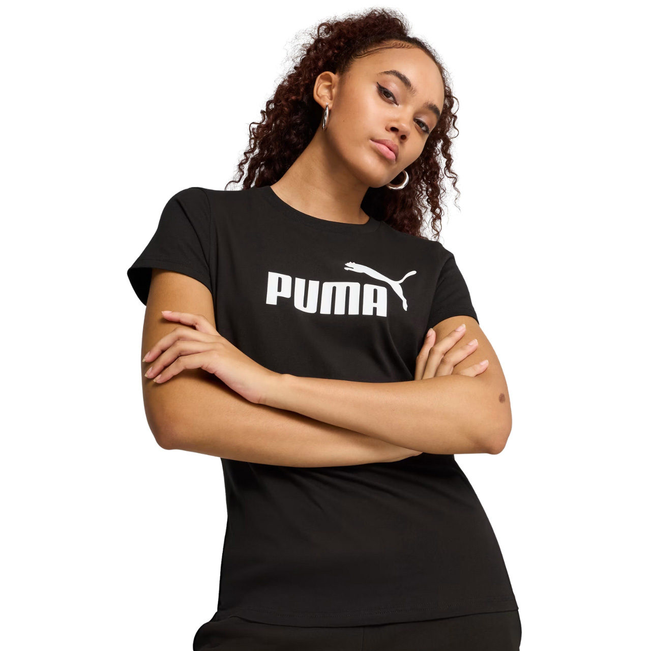 Koszulka damska Puma ESS No.1 Logo Tee czarna