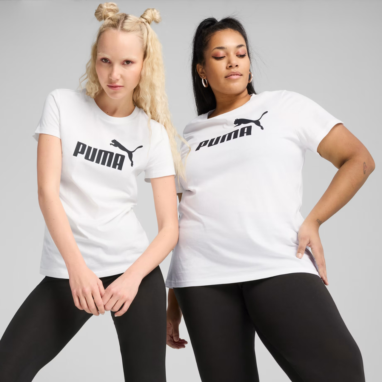 Koszulka damska Puma ESS No.1 Logo Tee biała – ujęcie 3