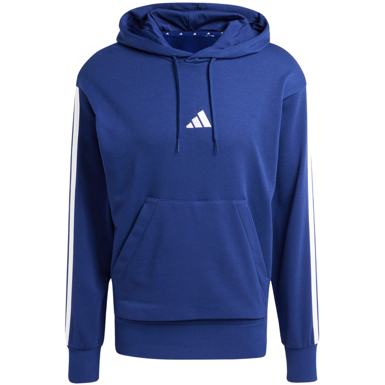 Bluza męska adidas Essentials 3-Stripes French Terry granatowa – ujęcie 2