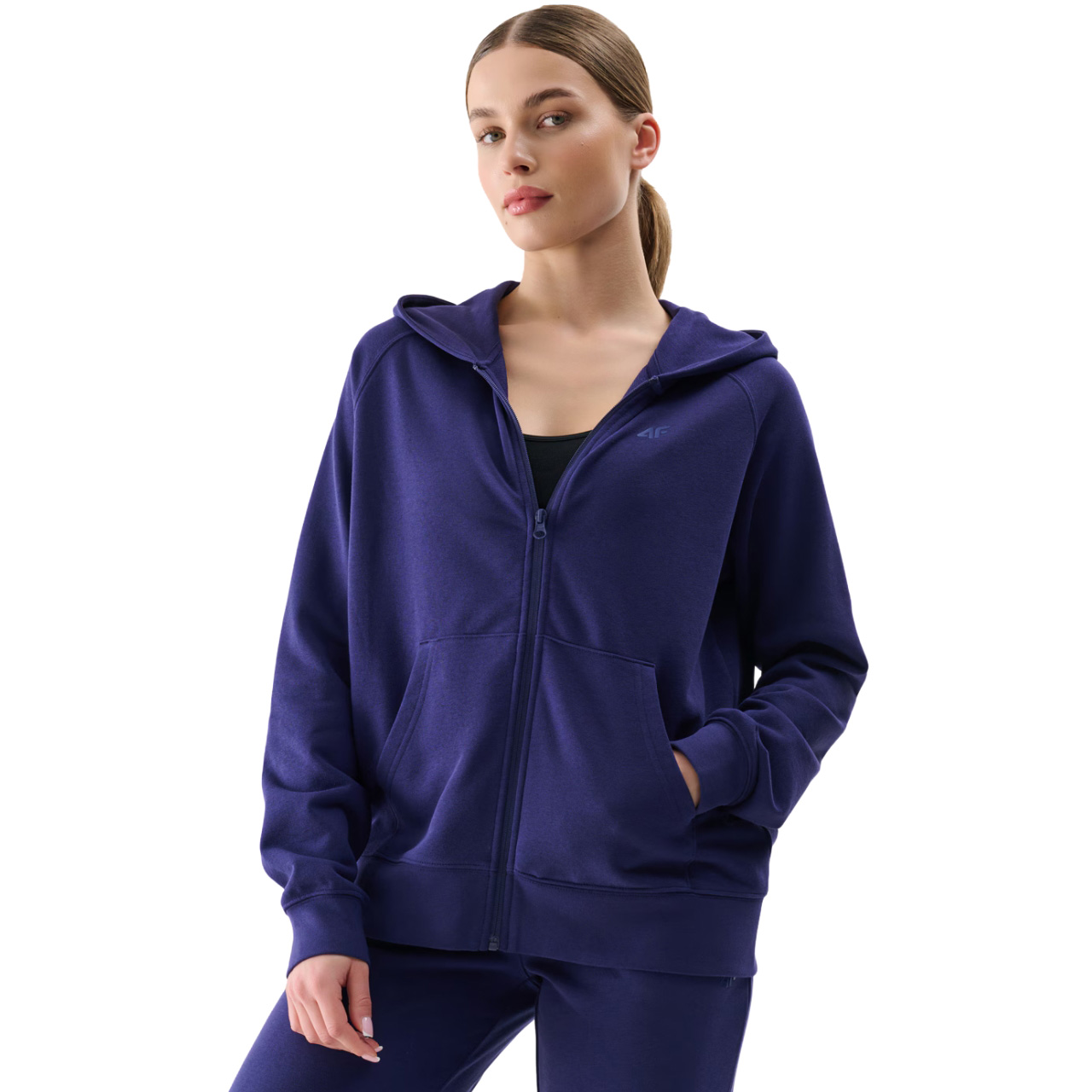 Bluza damska 4F F1763 granatowa 4FWMM00TSWSF1763