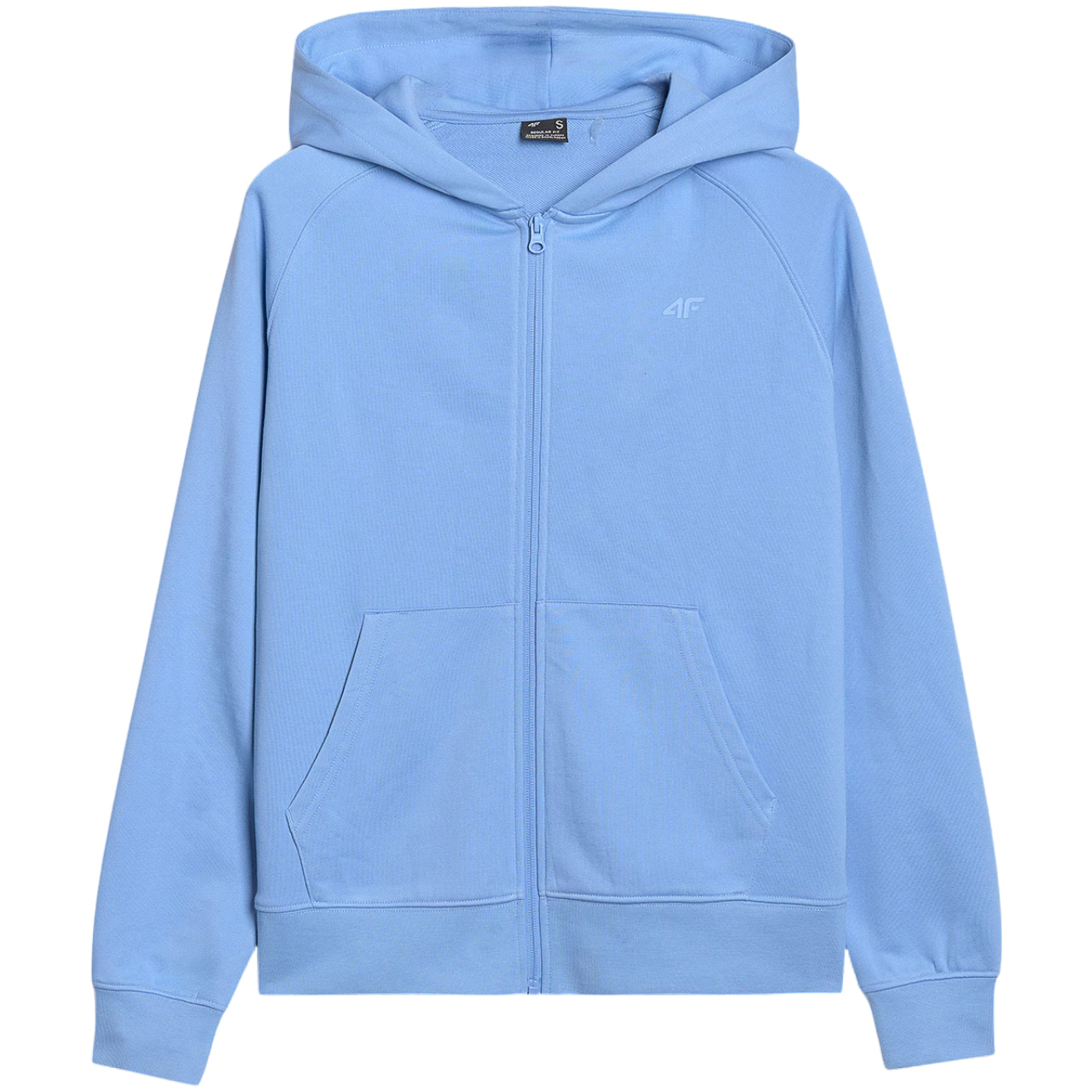 Bluza damska 4F F1763 niebieska 4FWMM00TSWSF1763 – ujęcie 2