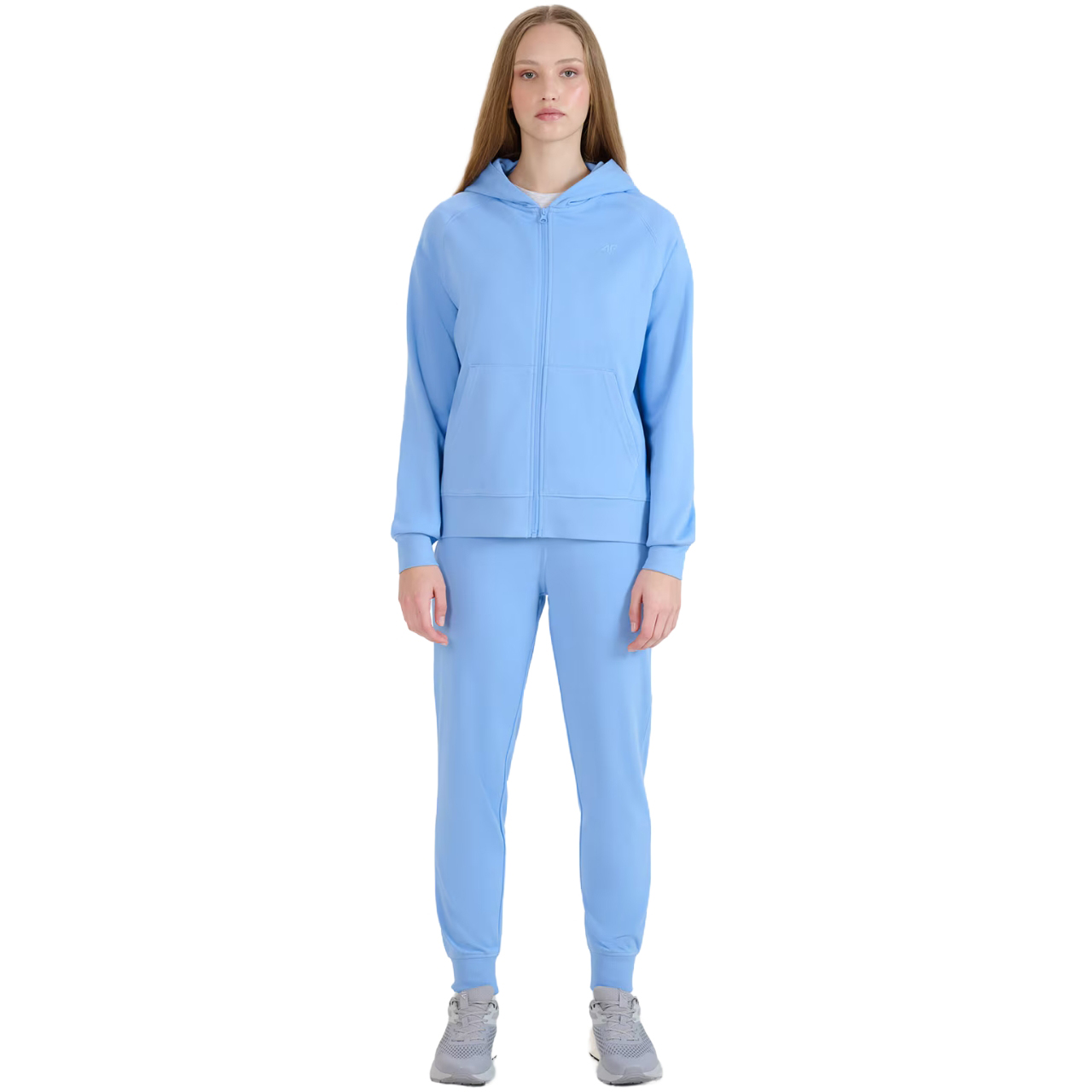 Bluza damska 4F F1763 niebieska 4FWMM00TSWSF1763 – ujęcie 4