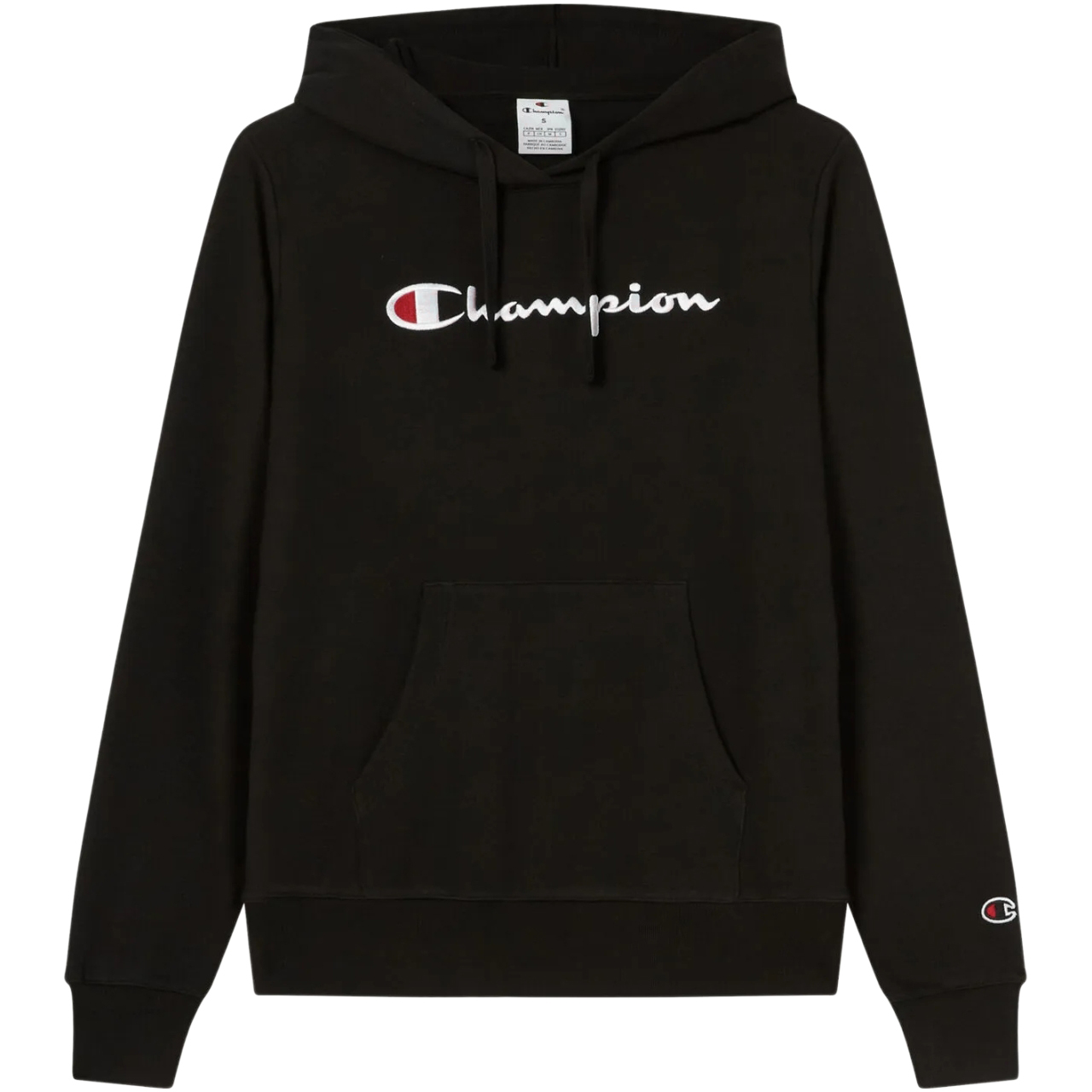 Bluza damska Champion Hooded Sweatshirt czarna – ujęcie 2