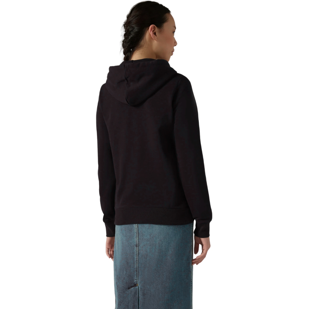 Bluza damska Champion Full Zip Hoodie Sweatshirt czarna – ujęcie 3