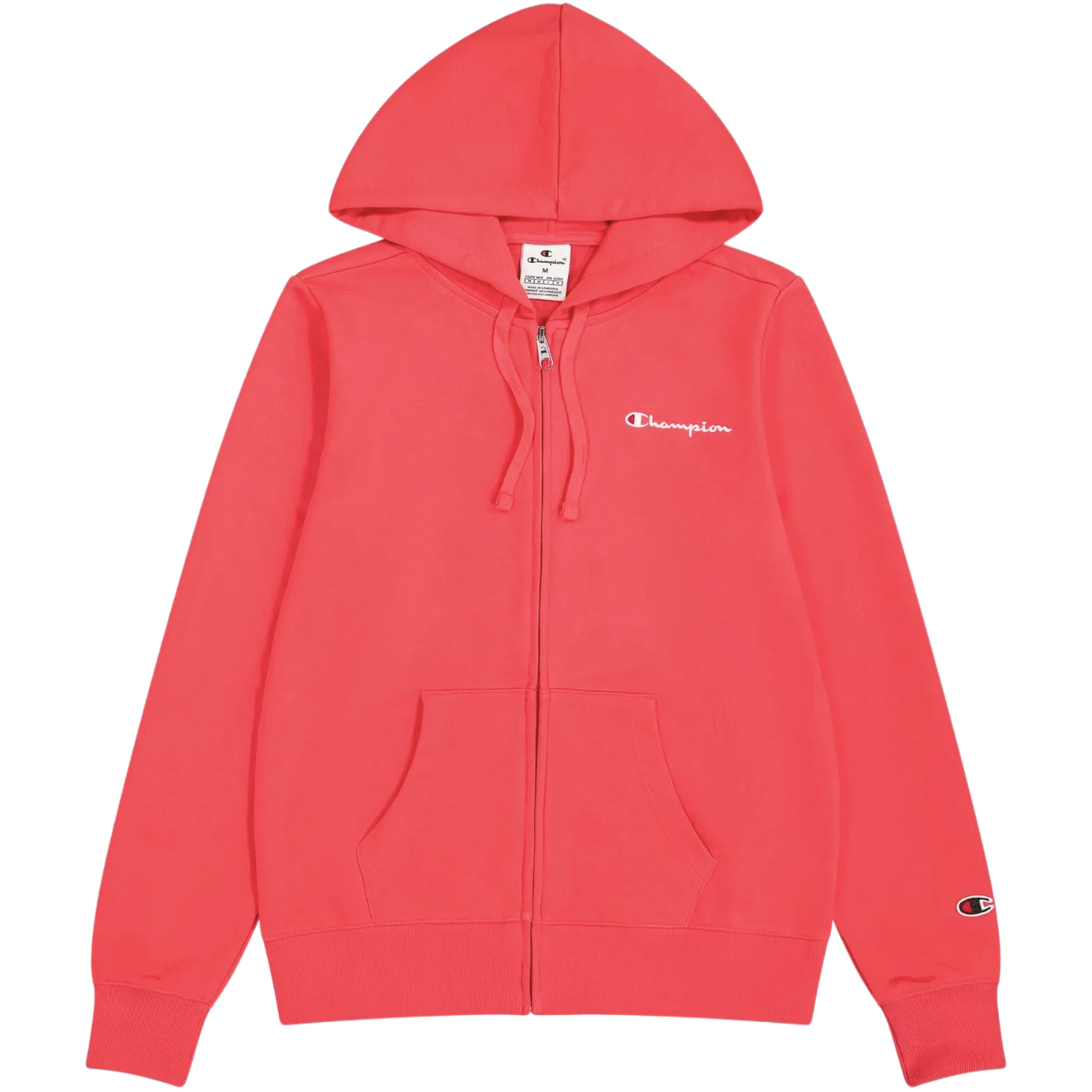 Bluza damska Champion Full Zip Hoodie Sweatshirt różowa – ujęcie 2