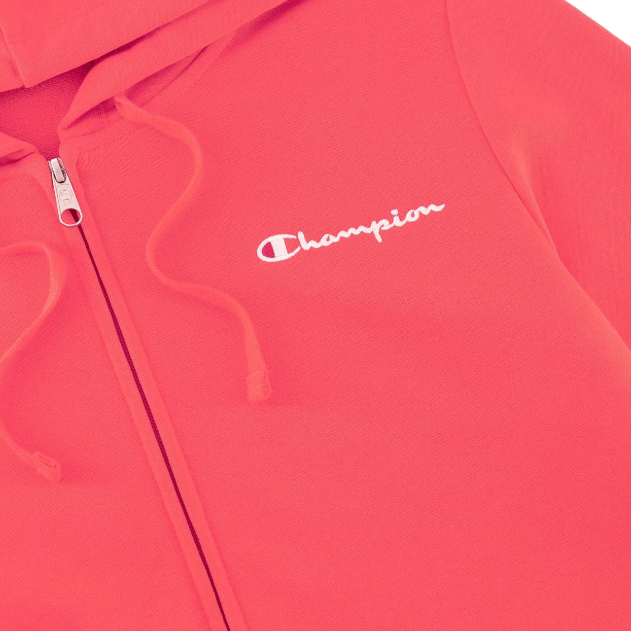 Bluza damska Champion Full Zip Hoodie Sweatshirt różowa – ujęcie 3