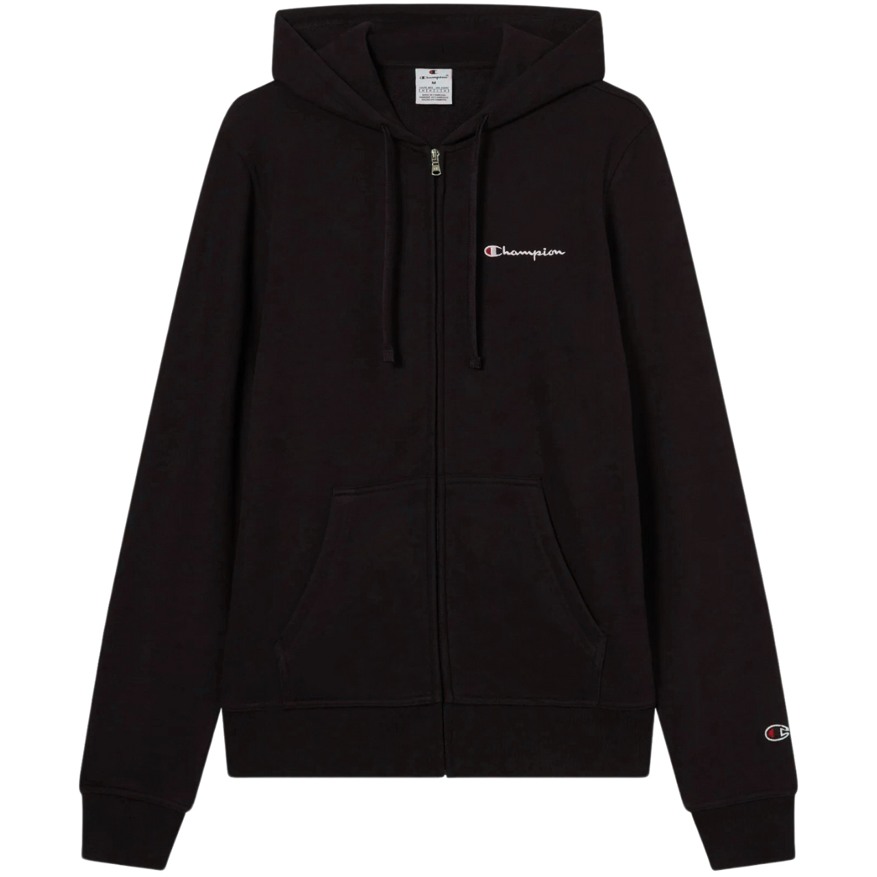 Bluza męska Champion Full Zip Hoodie Sweatshirt czarna – ujęcie 2