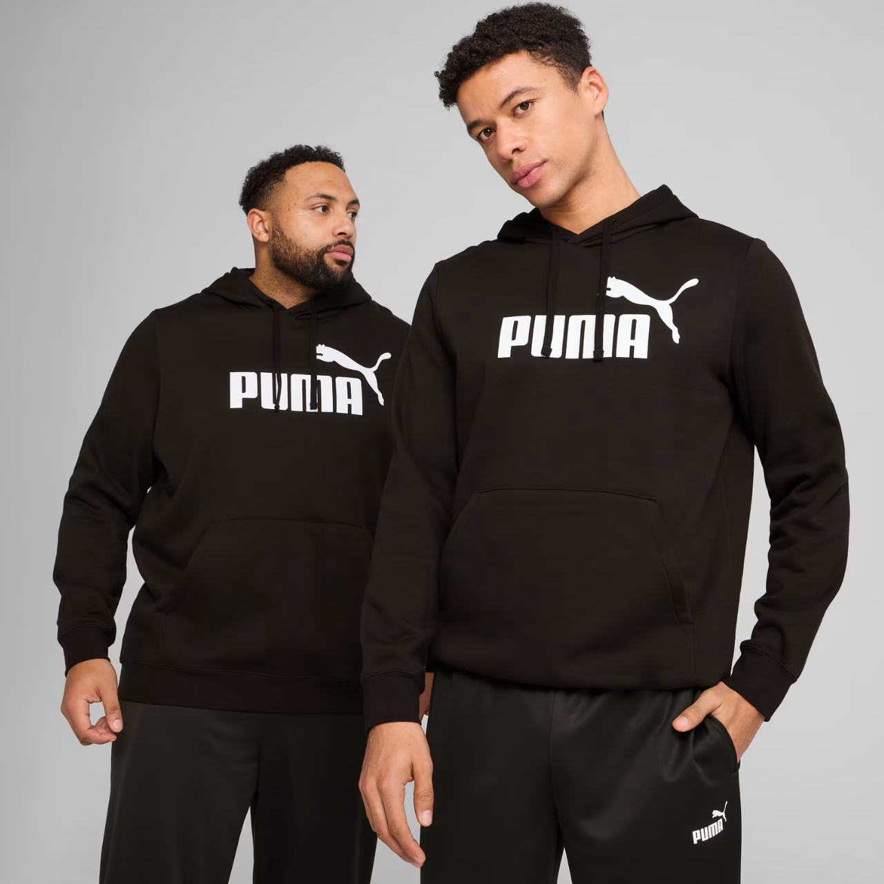 Bluza męska Puma ESS No.1 Logo Hoodie FL czarna – ujęcie 3