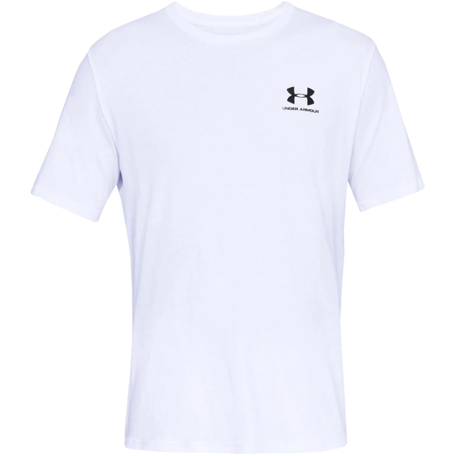 Koszulka męska Under Armour Sportstyle Left Chest SS biała
