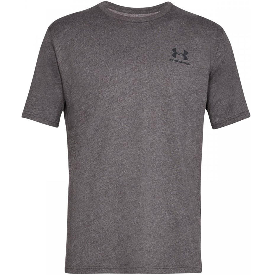 Koszulka męska Under Armour Sportstyle Left Chest SS ciemny szary