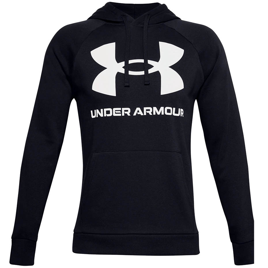 Bluza męska Under Armour Rival Fleece Big Logo HD czarna – ujęcie 2