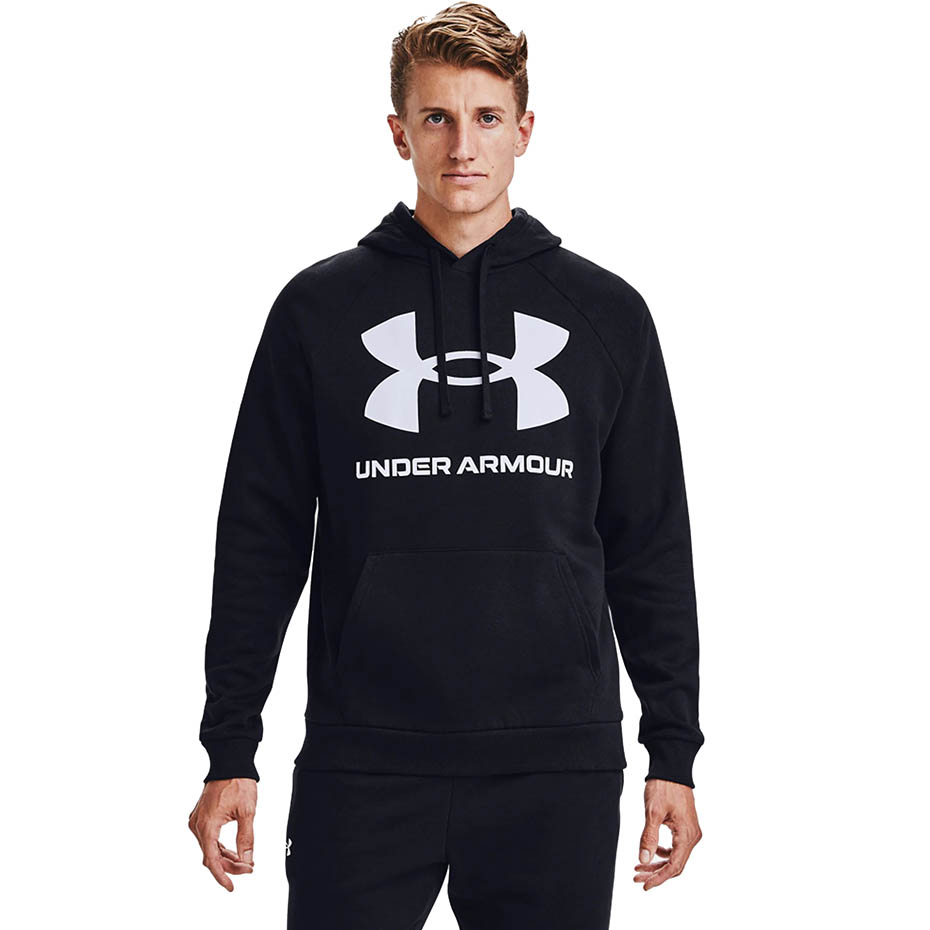 Bluza męska Under Armour Rival Fleece Big Logo HD czarna
