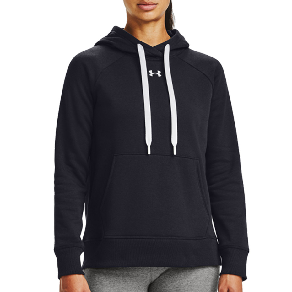 Bluza damska Under Armour Rival Fleece Hb Hoodie czarna – ujęcie 3