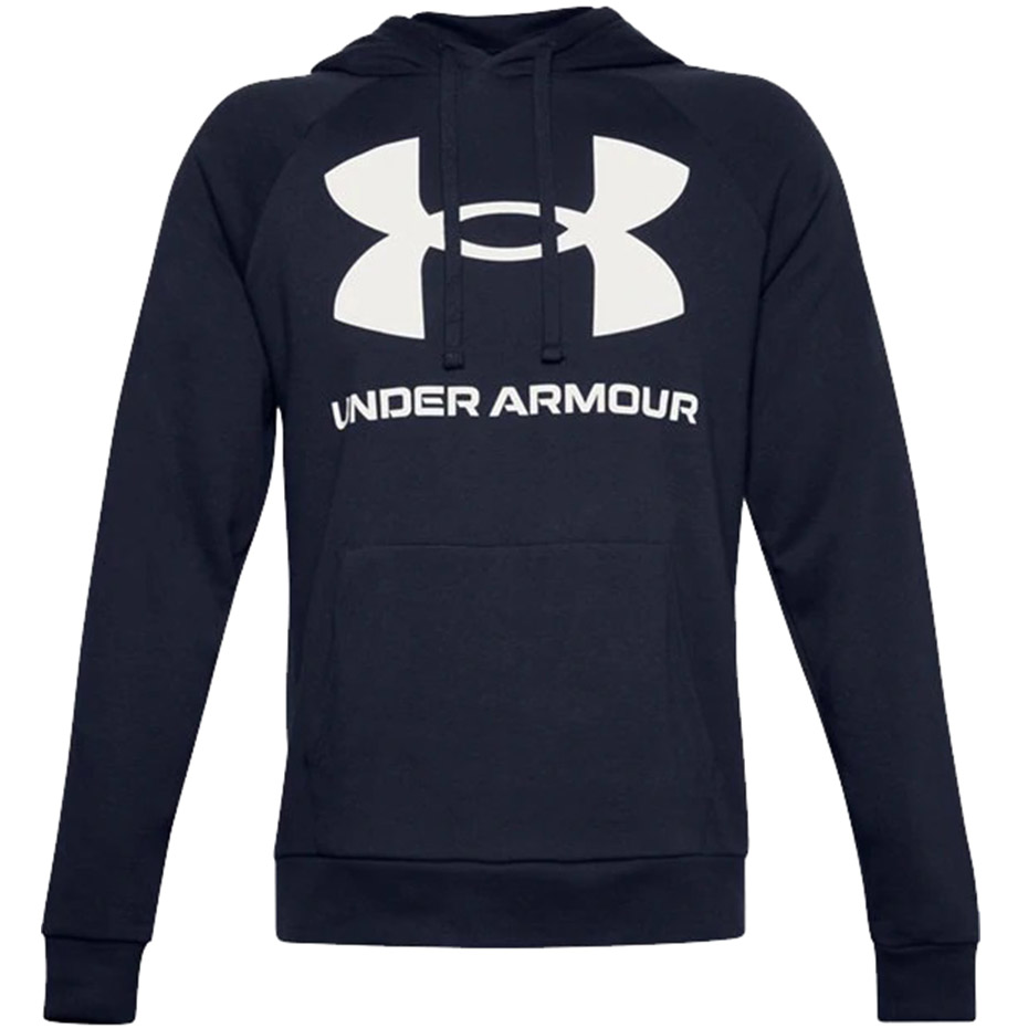 Bluza męska Under Armour Rival Fleece Big Logo HD granatowa