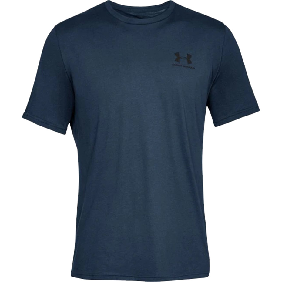 Koszulka męska Under Armour Sportstyle Left Chest Ss granatowa