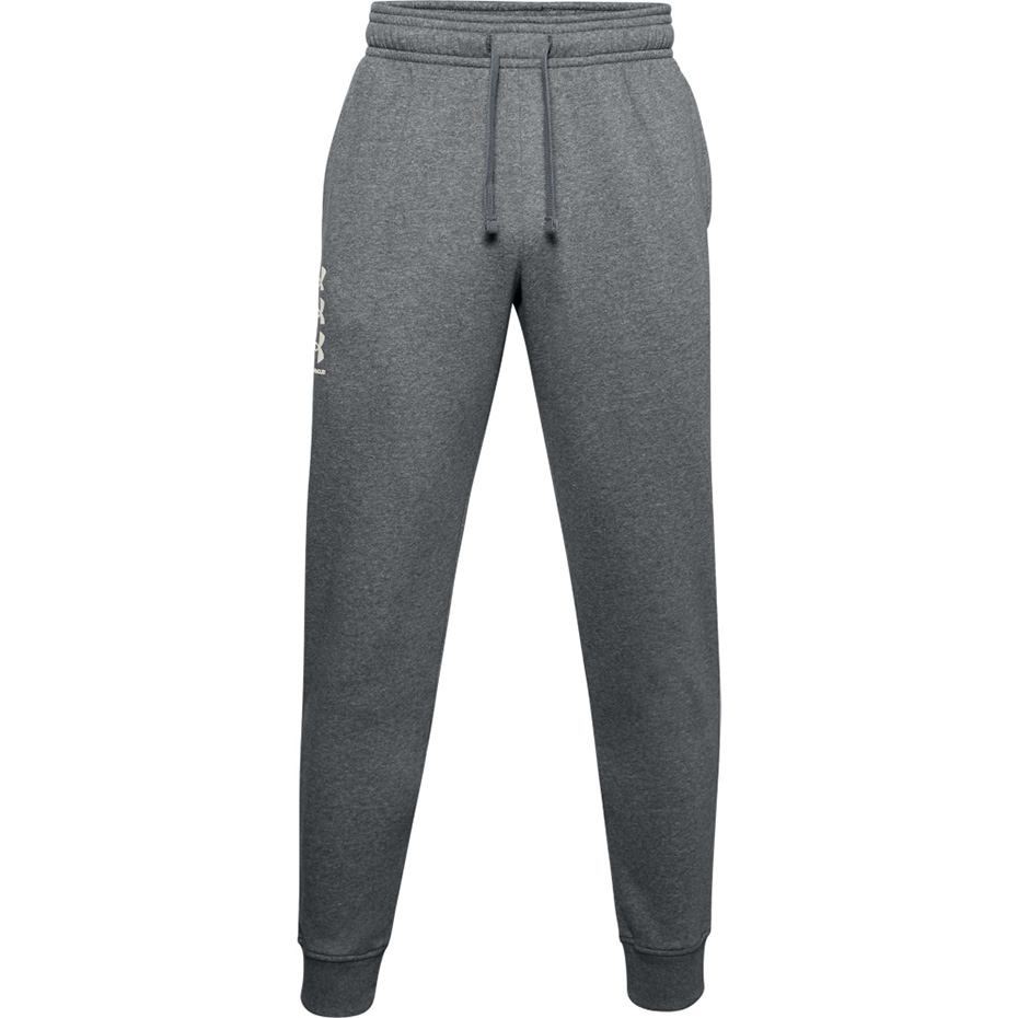 Spodnie męskie Under Armour Rival Fleece 3Logo Jogger ciemnoszare