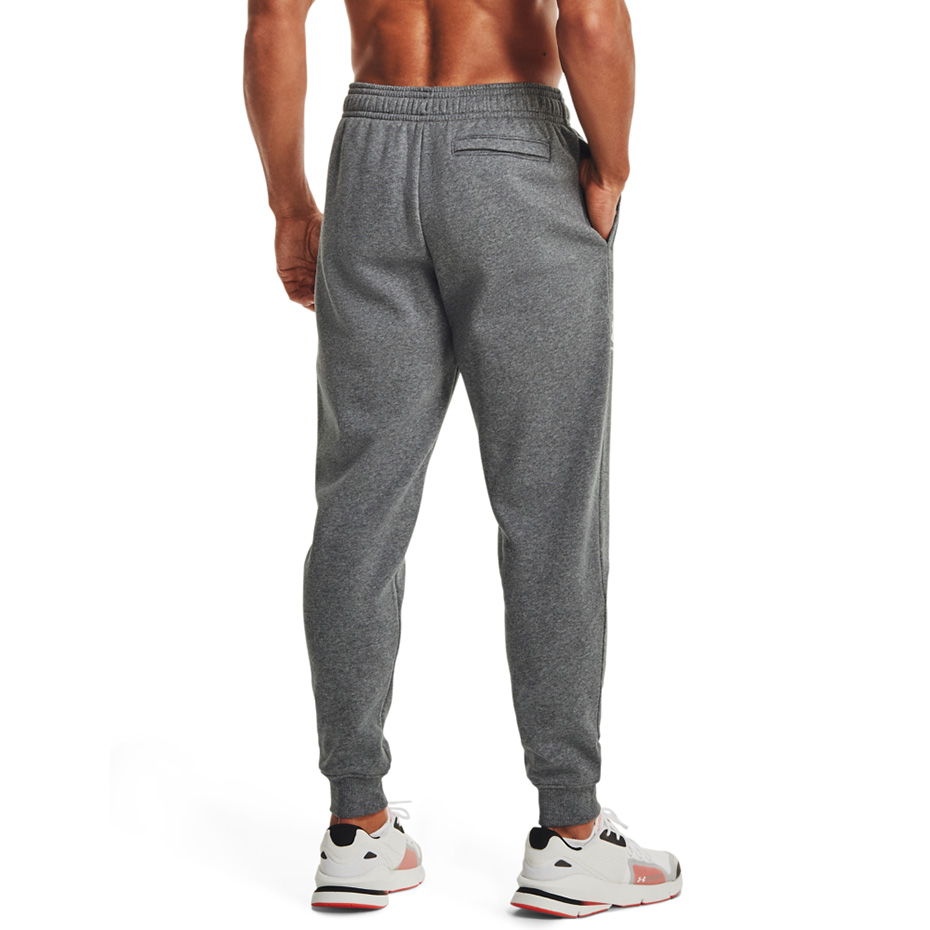 Spodnie męskie Under Armour Rival Fleece 3Logo Jogger ciemnoszare – ujęcie 6