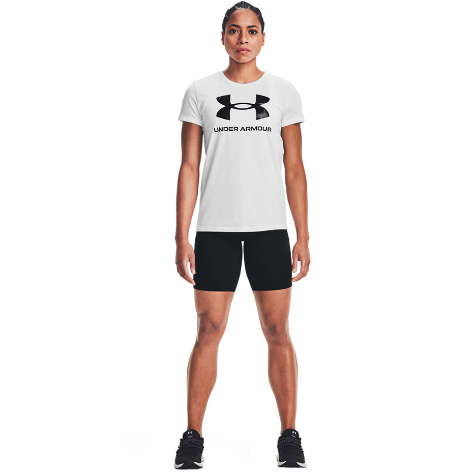 Koszulka damska Under Armour Live Sportstyle Graphic biała SSC – ujęcie 3