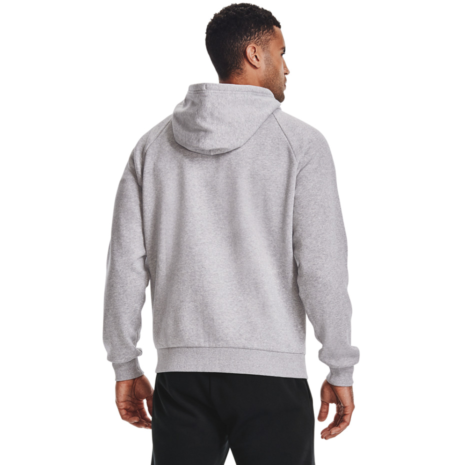 Bluza męska Under Armour Rival Fleece FZ Hoodie jasnoszara – ujęcie 5