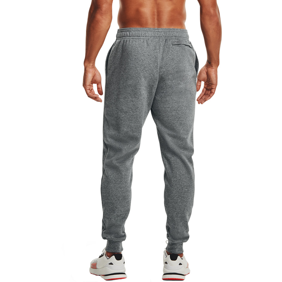 Spodnie męskie Under Armour Rival Fleece Jogger szare – ujęcie 5