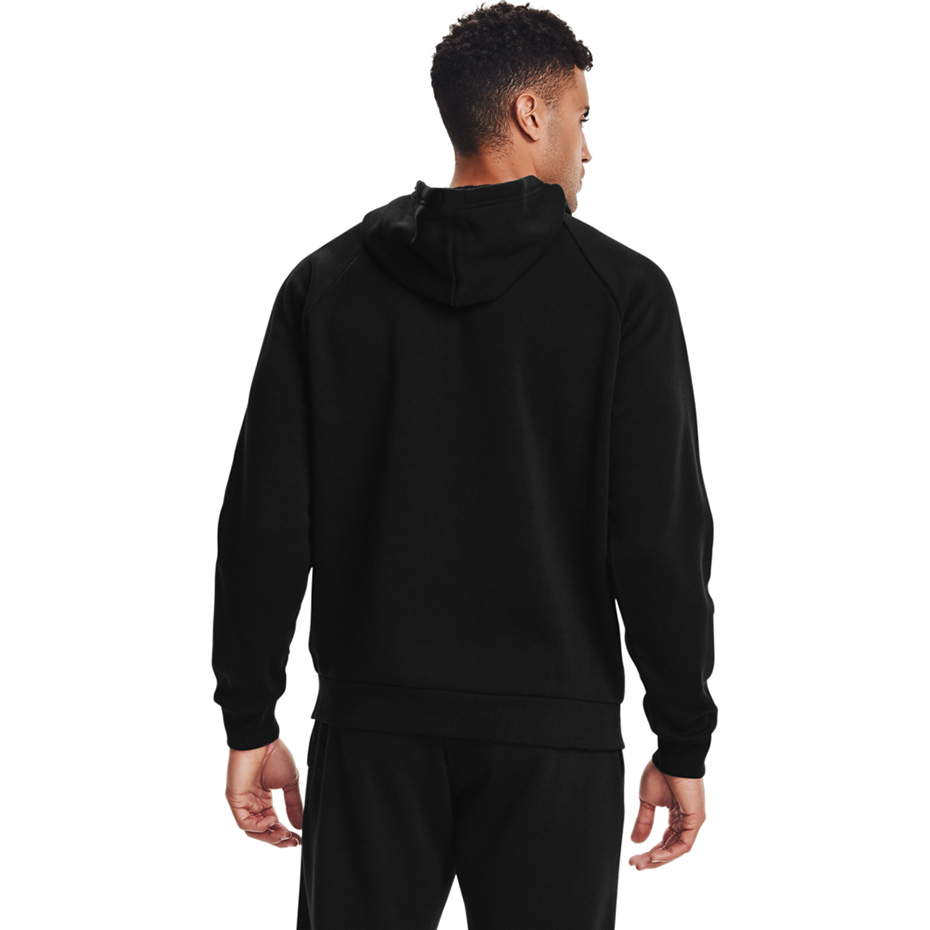 Bluza męska Under Armour Rival Fleece FZ Hoodie czarna – ujęcie 5