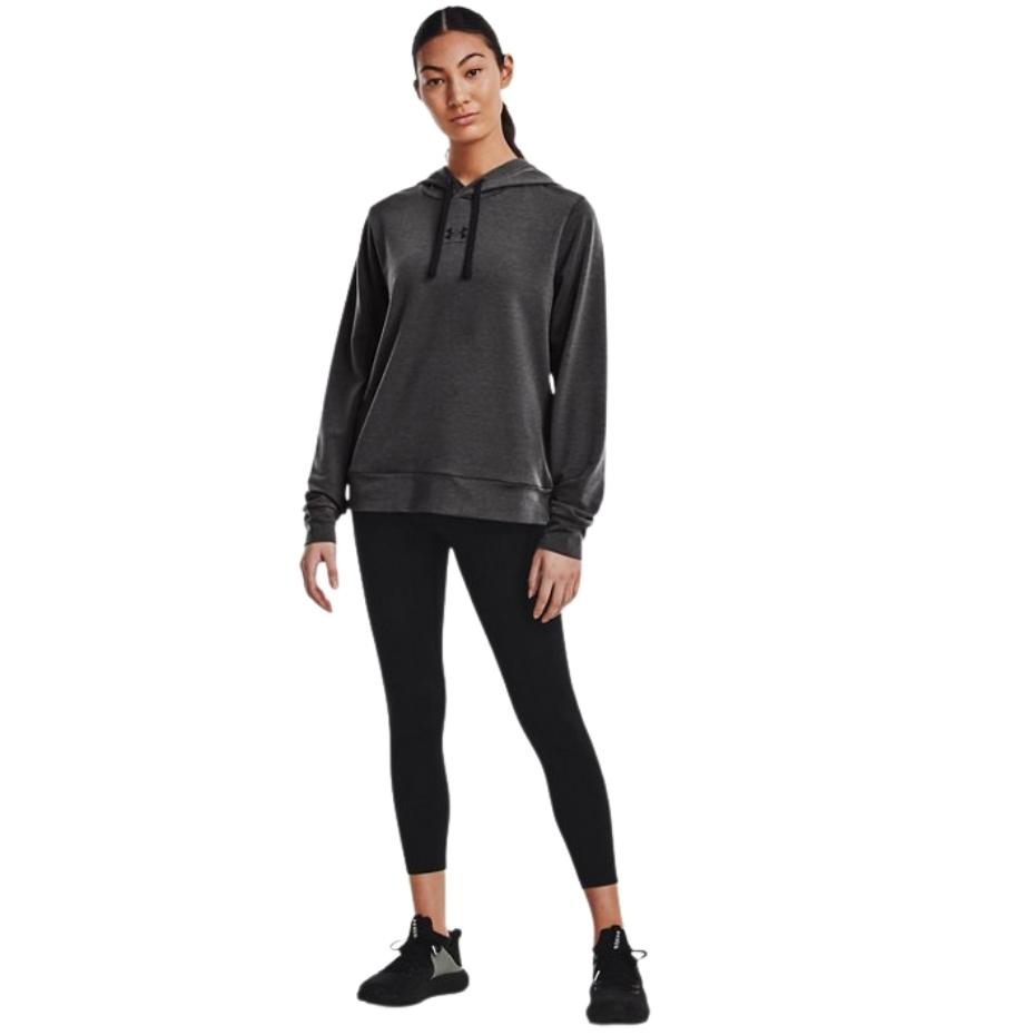 Bluza damska Under Armour Rival Terry Hoodie szara – ujęcie 3