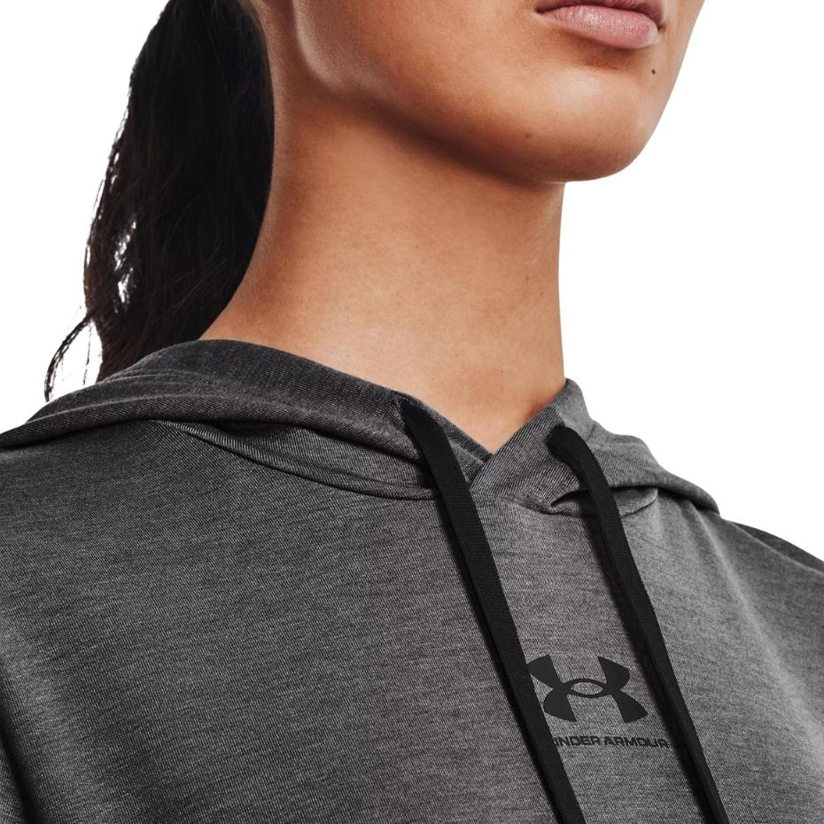 Bluza damska Under Armour Rival Terry Hoodie szara – ujęcie 4