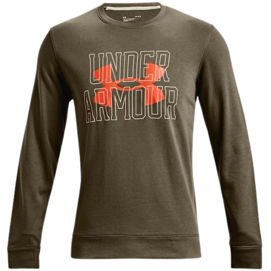 Bluza męska Under Armour UA Rival Terry Logo Crew zielona