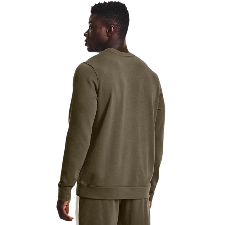 Bluza męska Under Armour UA Rival Terry Logo Crew zielona – ujęcie 4