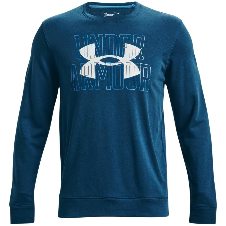 Bluza męska Under Armour UA Rival Terry Logo Crew niebieska