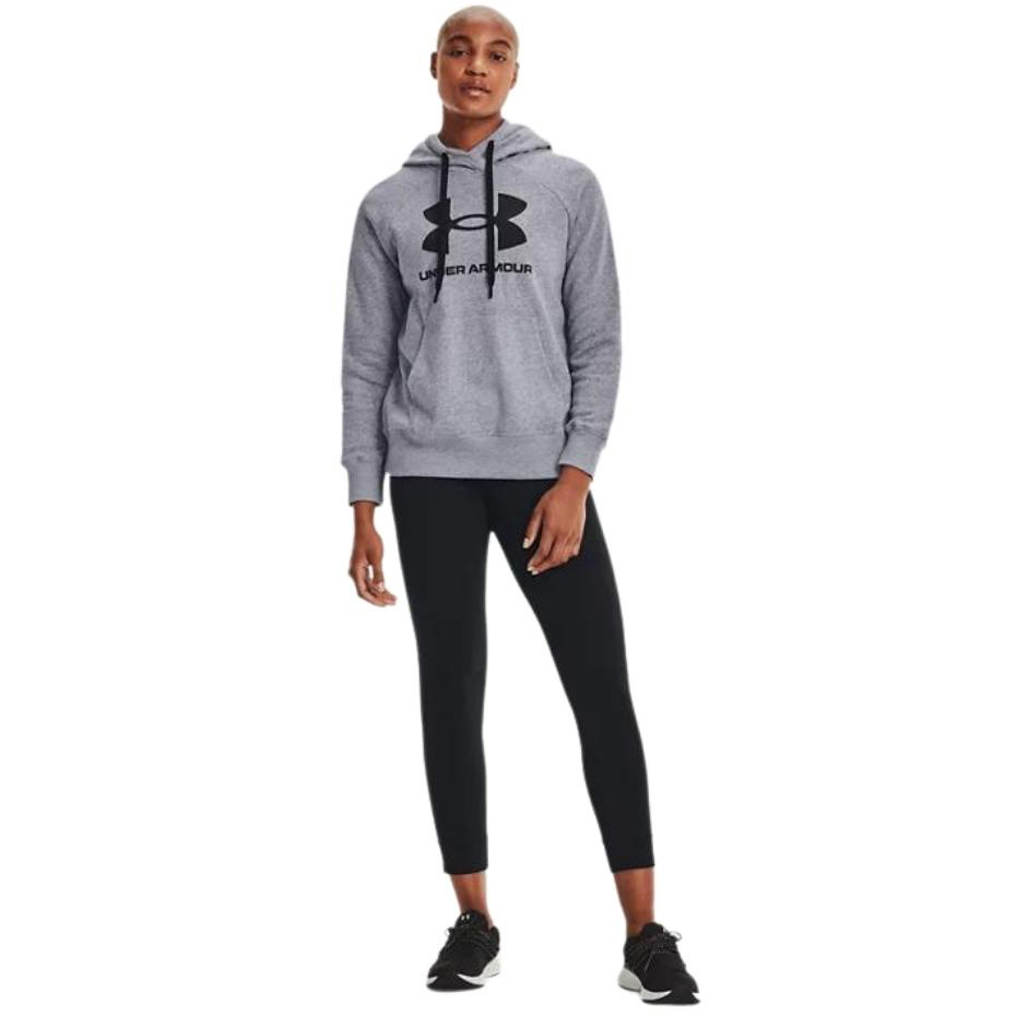Bluza damska Under Armour Rival Fleece Logo Hoodie szara – ujęcie 6
