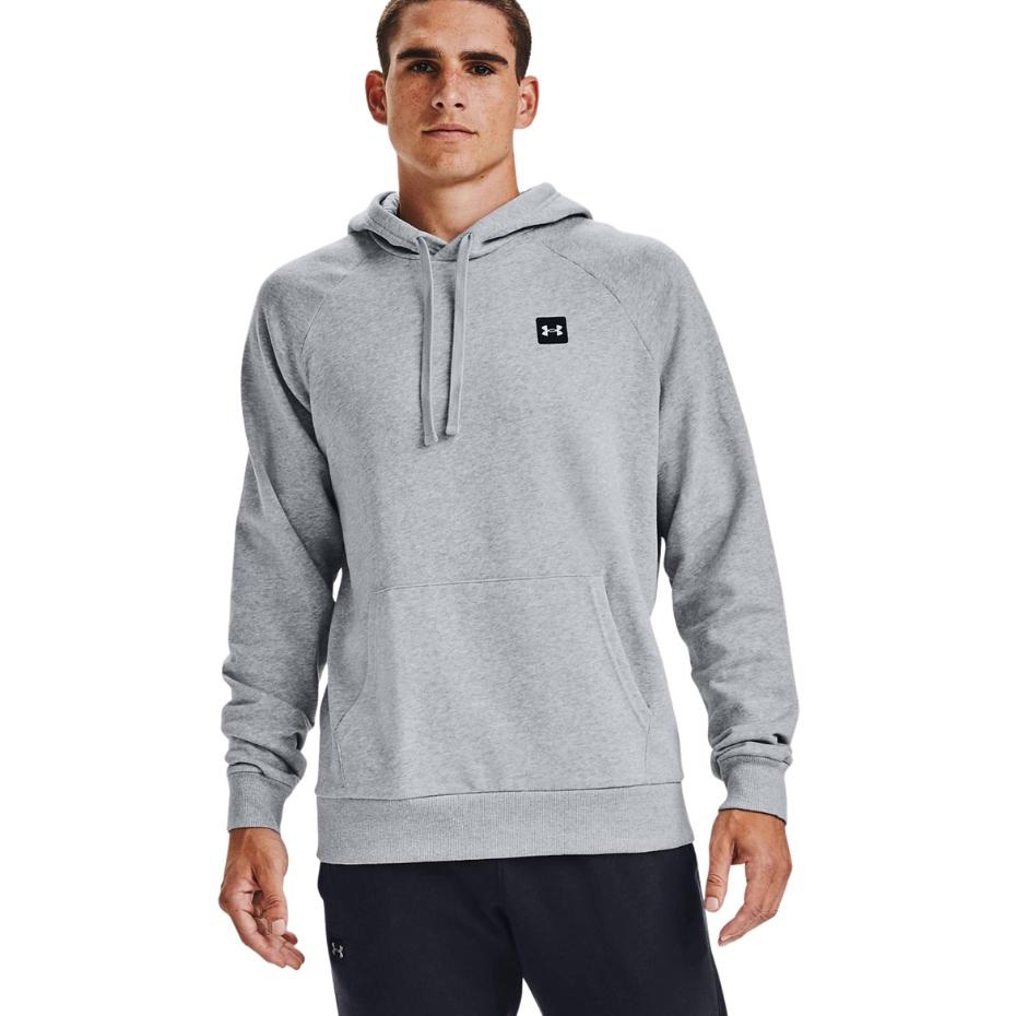 Bluza męska Under Armour Rival Fleece Hoodie szara – ujęcie 3
