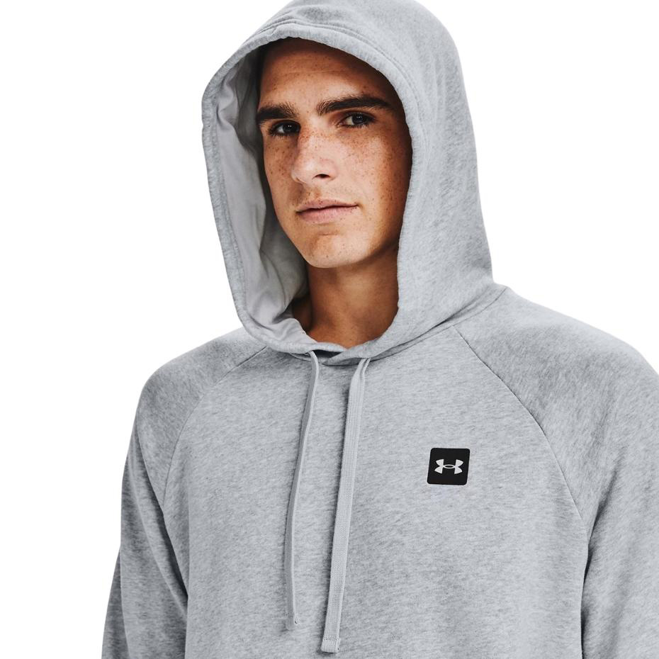 Bluza męska Under Armour Rival Fleece Hoodie szara – ujęcie 6