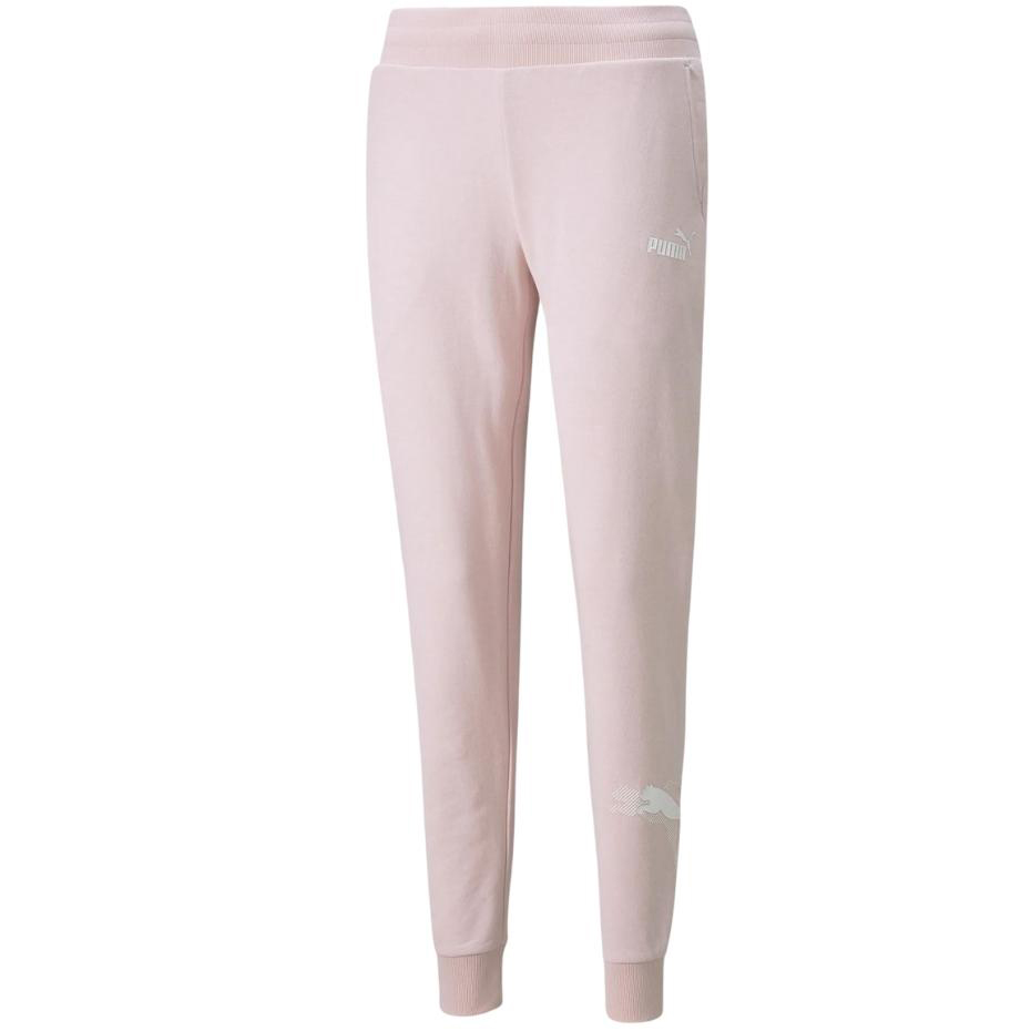 Spodnie damskie Puma Power Graphic Pants różowe